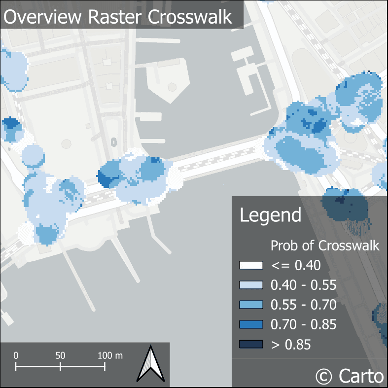Mapillary Crosswalk Raster