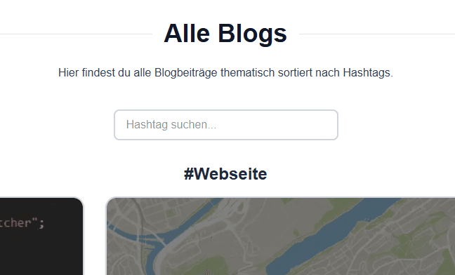 Webseite Teil 6 – Blogübersicht, Suche & Tag-Filter
