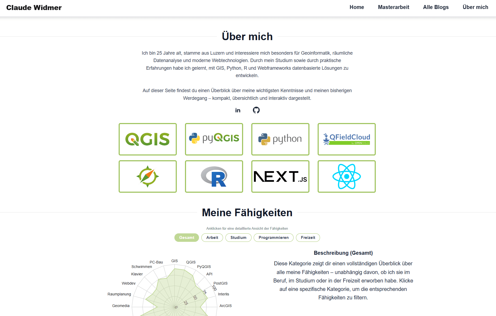Screenshot claudewidmer.ch