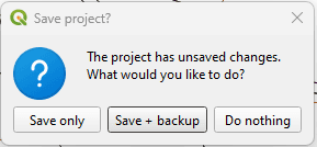 Save project? dialog